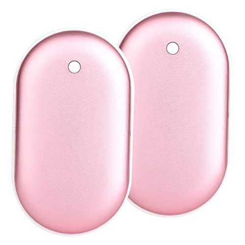 Happyyami 2 Sätze Handwärmer Tragbares Ladegerät USB C Handschuhwärmer USB Ladegeräte Einhelll Campimg Mobiler Strom Für Den Haushalt Kompakte Powerbank -Aluminium Rosa 2 Stück * 2 von Happyyami