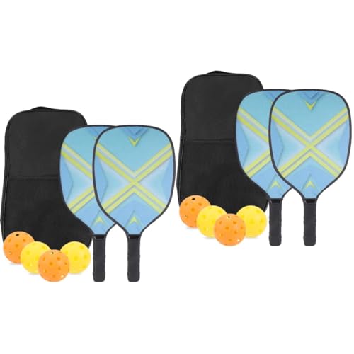 Happyyami 2 Sätze Peak Schläger Set Tennis Pickleball-Netz Pickleball-schläger Für Badminton Essiggurke Sport Pickleball-Kugeln Spiel Paddeln Pickleball-paddel Kinderbedarf Abs von Happyyami