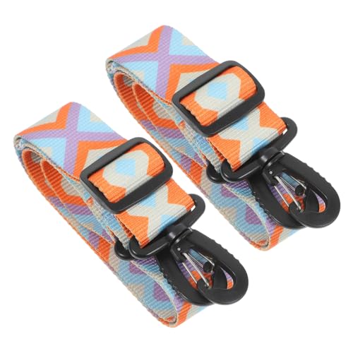 Happyyami 2St Skischuhgurte Skaterschuhe Skigurt verstellbare Schlittschuhe Stiefel Skischuhleine Befestigungsseil für Schlittschuhe Faltbarer Riemen Gurtband aus Nylonimitat Colorful von Happyyami