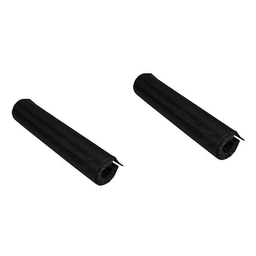 Happyyami 2st Langhantel-Pads Bar Hüftdruckpolster Langhantelpolster Fitnessgeräte Kniebeugen Langhantel-trainingskissen Schützendes Squat-pad Unterlage Kniekissen Bekleidung Nylon Black von Happyyami