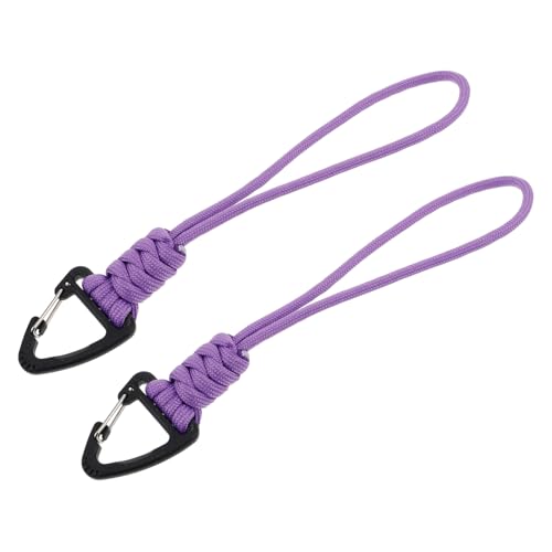 Happyyami 2st Paracord-schlüsselanhänger Griffband Für Wasserflaschen Flaschenhalter Schlüsselanhänger Karabinerleine Klettern Schlüsselanhänger Clip Für Wasserflaschen Polyester von Happyyami