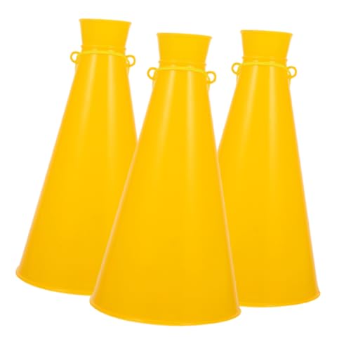 Happyyami 3St jubelndes Horn Lautsprecher spaß Team Spiele Fußballhorn Spielzeug Kleinkindspielzeug tragbares Hornspielzeug Party-Jubelspielzeug Spiel Geräuschemacher Party-Horn Abs Yellow von Happyyami