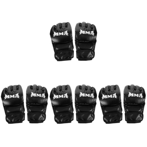 Happyyami 4 Paar Box Kopfbedeckungen Boxen Damen Kickboxen Fliegenboxhandschuhe Kickboxhandschuhe Herren Aufblasbarer Boxsack Handbandagen Magnetische Halterung Eckboxen von Happyyami