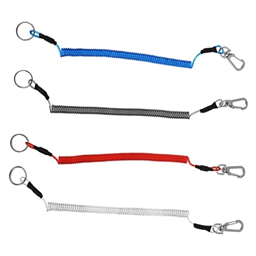 Happyyami 4 Stück Einziehbare Kabel Organizer Langlebige Kletter Lanyards Für Outdoor Aktivitäten Selbstklebende Klett Kabelbinder Zur Optimalen Kabelführung Und Organisation von Happyyami