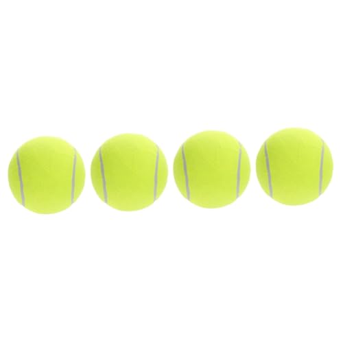 Happyyami 4 Stück Großer Signierter Tennisball Blase Kinderzelt-Indoor-spielhaus Kinderrahmen Tennis-Launcher Schwimmbad Outdoor-spielgeräte Für Spaß Großer Hüpfball Kindergrube Gummi von Happyyami