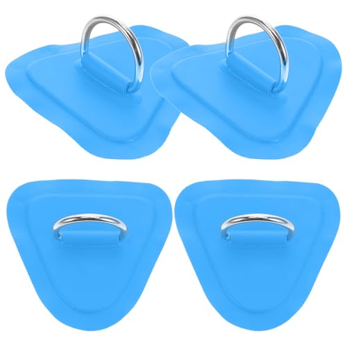 Happyyami 4 Stück Kajak-Patch Surfbrett-versorgung Surfbretter Zum Dekorieren Fixierschnalle Ringschnalle Aus Metall Tragbare Seilschnalle Zubehör Für Paddelbretter Kanuschnallen Blue PVC von Happyyami