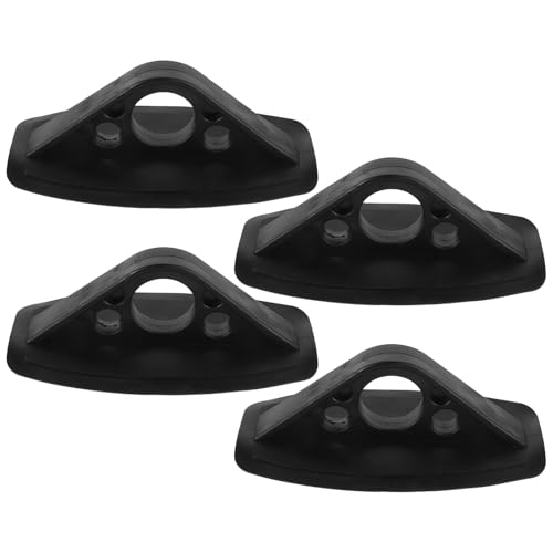 Happyyami 4 Stück Schlauchboot Bootsteile Kajakschwamm Kajak-Segel-Set Kleiderbügel-lagerregal Lader Kajakzubehör Fester Paddelhalter Autotelefonhalterung Inhaber Paddel-Clip Sitz 4pcs Black von Happyyami