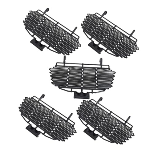 Happyyami 5St Fahrradkorbabdeckung Körbe Fahrradkorb hinten Roller fahrradkorb Abdeckung fahrradkorb Regenschutz Fahrradkorbschutz Fahrradkorbdeckel aus Kunststoff Schutzdeckel Plastik Black von Happyyami