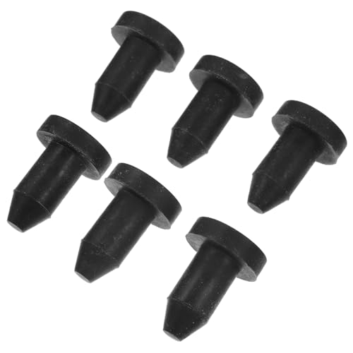 Happyyami 6St Kajak Ablassschraube Ersatz-Ablassschraube Deckablassschraube Marine-Schnappablassschraube Bootsstecker Gummi-Marine-Ablassschraube Ablassschraube mit Schnappgriff Black von Happyyami