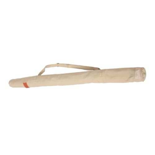 Happyyami Angelrutenschutz Angelrutenkoffer Fisch Tasche Für Angelruten Sitz Faltbar Werkzeug Angelrutentasche Aus Segeltuch Träger Ausrüstung Inhaber Schlüssel Netz Haken Oxford-Stoff Beige von Happyyami