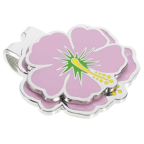 Happyyami Kappen Golfhut-Clip Blumen-Golfballmarker dekorativer Hutclip-Marker Golfzubehör das Geschenk Geschenke zarter Hutmarker dekorativer Golfmarker empfindlich Golfmütze Rosa Golfhüte von Happyyami