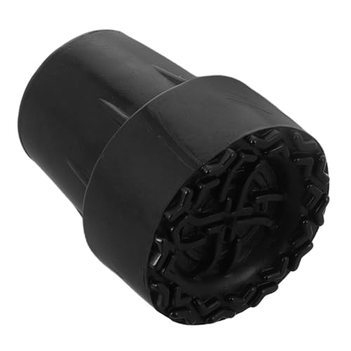 Happyyami Krückenbasis Wandertipps Tipps für Gehstöcke Rohrkappen Austausch der Wanderstockspitze Gummi-Krückenspitzen Wanderstock Tipps Rohrabdeckungen Spitzen für Wanderstöcke PVC Black von Happyyami