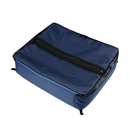 Happyyami Kühltasche Für Reisen Praktische Aufbewahrungstasche Mit Netzfach Und Deckel Blau Ideal Für Picknick Strand Oder Camping Robustes Wasserdichtes Material 1 Stück von Happyyami