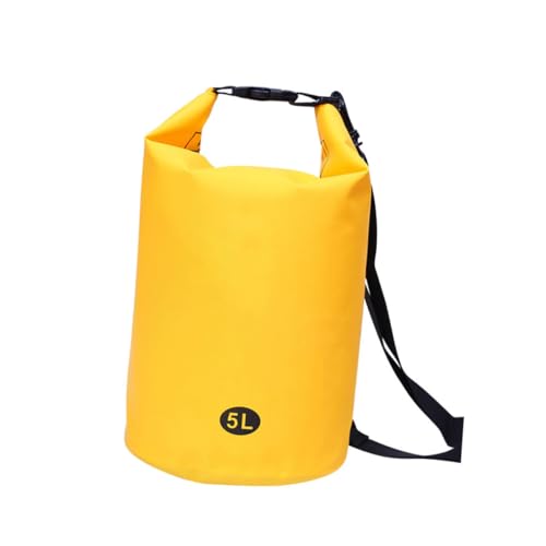 Happyyami Maschenstoff-PVC-Ankerboje Kanu aufblasbarer Trockensack Faltbare Trockentasche Wasserdicht surfen Surfing Rettungswerkzeug zum Schwimmen aufblasbare Tasche für Rafting Yellow von Happyyami