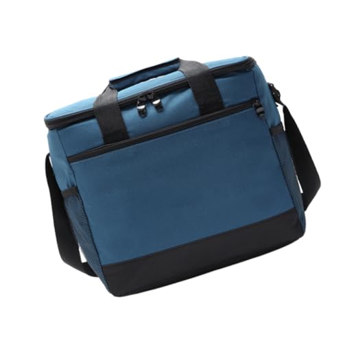 Happyyami Picknicktasche Tragetaschen Für Damen Lunchpakete Für Frauen Umhängetasche Isolierte Mittagstasche Kühltasche Lunchpaket Für Frauen Korbtasche Essen Lunchbox-Tasche Blue von Happyyami