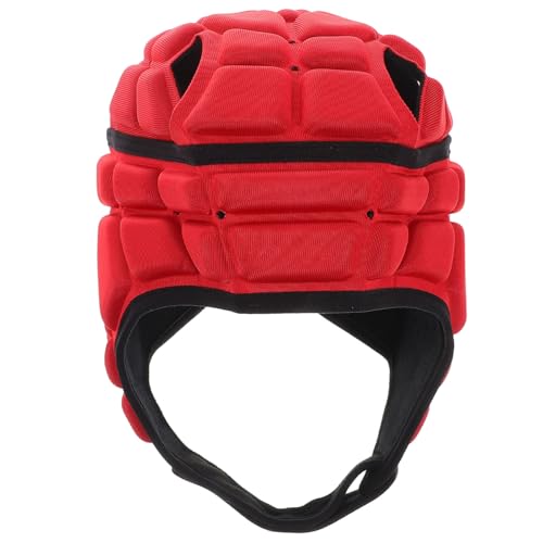 Happyyami Rugby Helm Gepolsterter Football Helm Softshell Kopfschutz Rugby Scrum Kappe Jugend Fußball Kopfschutz Für Sportschutz von Happyyami