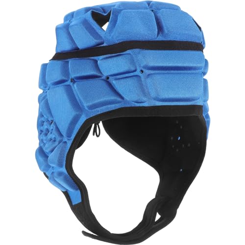 Happyyami Rugby-Helm schützend Baseball-Wächter Kappe Torwart bewachen skihelm kinderfahrradhelm kinderfahradhelme Helmschwamm Schutzhelm für Sportler Fußballhelm für Jugendliche Blue von Happyyami