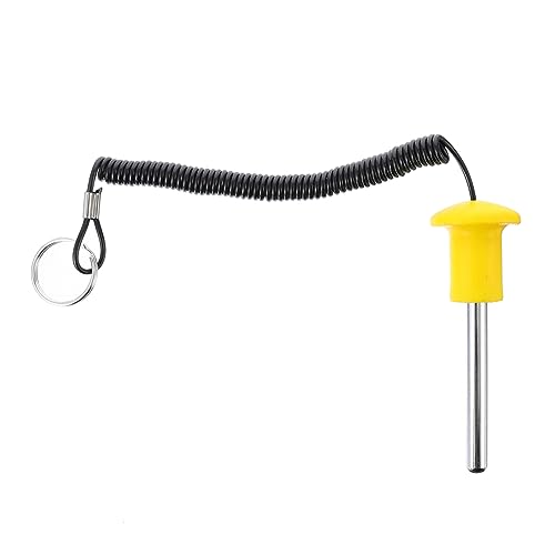 Happyyami Schwere Blechverriegelung Gewichthebergurte magnetische Haken heizlùfter Gym Accessories Werkzeug Zubehör für Fitnessgeräte mannetischer Gewichtsstapelstift Kohlenstoffstahl Yellow von Happyyami