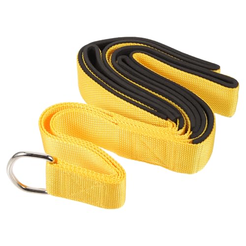 Happyyami Trizepsseil Ratschengurt Handgelenk Hebegurte Trizepsstange Hebebänder Bewegliche Riemen Handgelenkschlaufen Gymnastikseil Griffbänder Fitnessgurte Yellow D-Schnalle Aus Metall von Happyyami