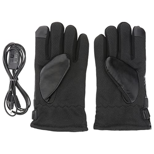 Happyyami USB-Beheizte Handschuhe: Winter-Motorradfahren Elektrische Heizhandschuhe Warme Handschuhe Temperaturregelung Thermische Heizhandschuhe von Happyyami