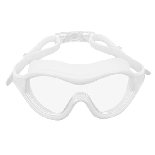 Happyyami Wasserdichte Schwimmbrille Für Erwachsene Unisex Schwimmbrille Mit Breitem Rahmen Anti Fog Beschichtung UV Schutz Verstellbare Nasenbrücke Inklusive Schwimmbrillen Etui von Happyyami