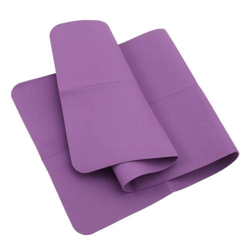 Happyyami Yoga Matte Fitness-Trainingsmatte Knieschützer für Frauen Yoga-Ring Bequemer Knieschoner faltbare yogamatte gymnastikmatte Yoga-Stützpolster rutschfestes Kniepolster tpe Violett von Happyyami