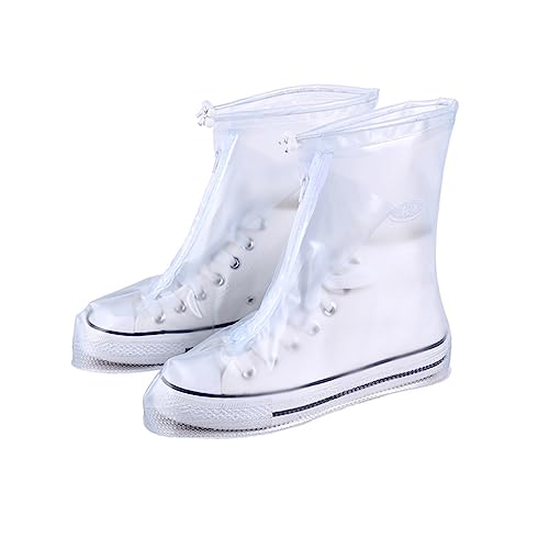 Happyyami wasserdichte Regenüberschuhe Für Herren Und Damen rutschfeste Wiederverwendbare Schuhschoner Größe M Idealer Schutz Bei Regen Schnee Und Schlammigen Bedingungen von Happyyami