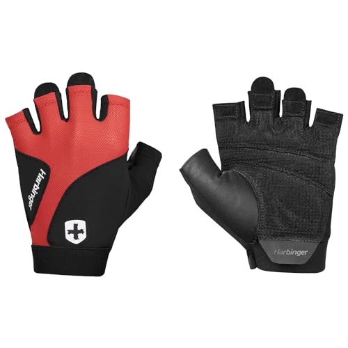 Harbinger Flexfit Handschuhe für Gewichtheber, Unisex, Rot, Medium Harbinger Flexfit Handschuhe für Gewichtheber, Unisex, Rot, Medium von Harbinger