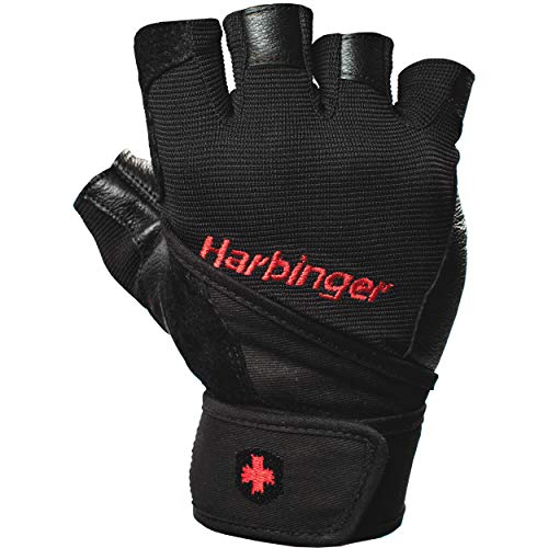 Harbinger Herren Wristwrap Pro Men Gloves Black Fitnesshandschuhe, S Harbinger Herren Wristwrap Pro Men Gloves Black Fitnesshandschuhe, S von Harbinger