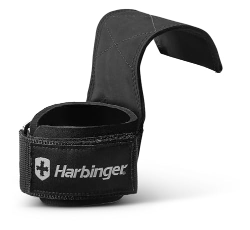 Harbinger Pro Lifting Grips | Premium-Lifting-Schlaufen | Verbesserter Griff- und Handgelenk-Support | Rutschfestes Polyurethan-Material | Spezielles Links/Rechts-Design Harbinger Pro Lifting Grips | Premium-Lifting-Schlaufen | Verbesserter Griff- und Handgelenk-Support | Rutschfestes Polyurethan-Material | Spezielles Links/Rechts-Design von Harbinger