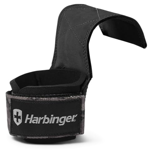 Harbinger Pro Lifting Grips | Premium-Lifting-Schlaufen | Verbesserter Griff- und Handgelenk-Support | Rutschfestes Polyurethan-Material | Spezielles Links/Rechts-Design Harbinger Pro Lifting Grips | Premium-Lifting-Schlaufen | Verbesserter Griff- und Handgelenk-Support | Rutschfestes Polyurethan-Material | Spezielles Links/Rechts-Design von Harbinger