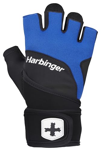 Harbinger Training Grip Wristwrap 2.0 Handschuhe für Gewichtheber, Unisex, Blau, Small Harbinger Training Grip Wristwrap 2.0 Handschuhe für Gewichtheber, Unisex, Blau, Small von Harbinger