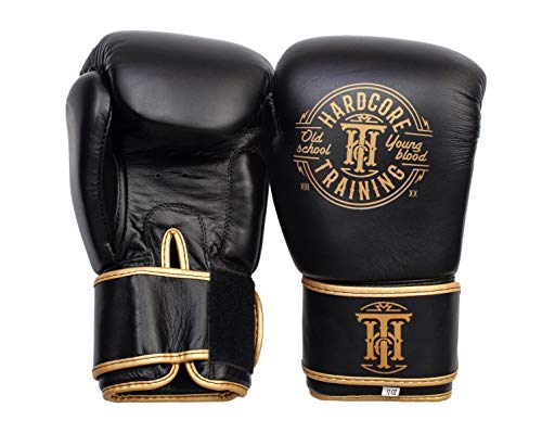 Hardcore Training Classic Boxing Gloves Boxhandschuhe Leder Kampfsport Kickboxen Muay Thai MMA Sparring Boxen von Hardcore Training