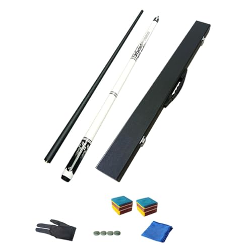 Harilla 1/2 Split Pool Queue Set Billard Stick Kit 1,3 cm Spitze Professionell Stilvoll mit Aufbewahrungskoffer Pool Stick Snooker Queue für Sport, Rechtwinkliges Gehäuse von Harilla