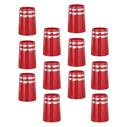 Harilla 12er Pack .355 Schwarze Golf Ferrules für Eisen Holzschäfte Schlägerzubehör Zubehör - ROT Harilla 12er Pack .355 Schwarze Golf Ferrules für Eisen Holzschäfte Schlägerzubehör Zubehör - ROT von Harilla