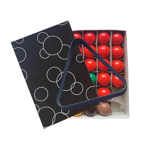 Harilla 22x Mini-Billardkugeln-Set, kleines Billardtisch-Zubehör, Spielzeug, Zubehör, komplettes Set für Freizeitsport, Freizeitspiel, 38 mm mit Stativ von Harilla