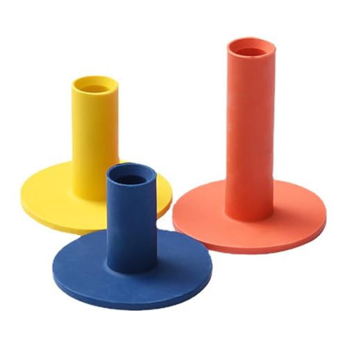 Harilla 3-teiliger Gummi-Golf-Tee-Park T-förmiger professioneller Golfballhalter Golf-Übungs-Tees für die Übungsmatte Golf-Schlagmatte Home Harilla 3-teiliger Gummi-Golf-Tee-Park T-förmiger professioneller Golfballhalter Golf-Übungs-Tees für die Übungsmatte Golf-Schlagmatte Home von Harilla
