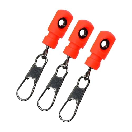 Harilla 3Pcs Angelschnur Slider Angelschnur Rutsche mit Snap Stecker Slider, Rot von Harilla