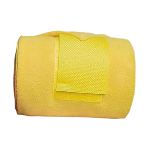 Harilla 4 Stück Pferdebeinbandagen, Beinbandagen, verdickte Fleece-Bandagen, Beinschutzbandagen, Beinschützer für Rennvieh, Gelb Harilla 4 Stück Pferdebeinbandagen, Beinbandagen, verdickte Fleece-Bandagen, Beinschutzbandagen, Beinschützer für Rennvieh, Gelb von Harilla