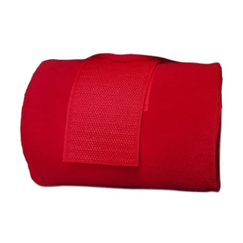 Harilla 4 Stück Pferdebeinbandagen, Beinbandagen, verdickte Fleece-Bandagen, Beinschutzbandagen, Beinschützer für Rennvieh, Rot Harilla 4 Stück Pferdebeinbandagen, Beinbandagen, verdickte Fleece-Bandagen, Beinschutzbandagen, Beinschützer für Rennvieh, Rot von Harilla