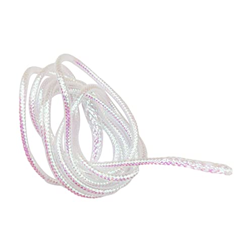 Harilla 4M Fliegenbindematerial Weißer Zubehör Rundes Holografisches 2/4/6 Mm Einfach zu Verwdes DIY Werkzeug Mylar Braid Zum Angeln Im, 2mm Harilla 4M Fliegenbindematerial Weißer Zubehör Rundes Holografisches 2/4/6 Mm Einfach zu Verwdes DIY Werkzeug Mylar Braid Zum Angeln Im, 2mm von Harilla