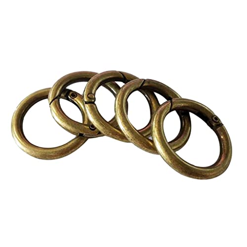 Harilla 5 aus aus Karabinerhaken Federringe Verschluss Karabiner Schnalle Tasche Schlüsselanhänger Zubehör 28mm, Bronze Harilla 5 aus aus Karabinerhaken Federringe Verschluss Karabiner Schnalle Tasche Schlüsselanhänger Zubehör 28mm, Bronze von Harilla