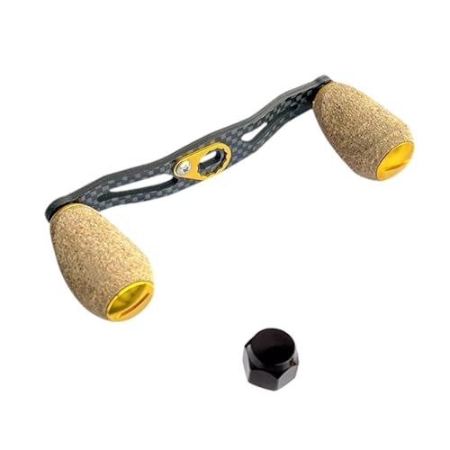 Harilla Angeln Reel Griff Rollen Power Griff rutschfeste Reparatur Teile Power Knopf Kurbel Griff Felsen Angeln Rocker Arm Griffe Reel Griff, Golden von Harilla