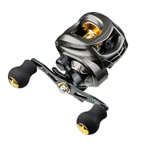 Harilla Baitcasting-Angelrolle, tragbare Baitcaster-Rolle für Süßwasser-/Salzwasser-Angelausrüstung, Rechte Hand Harilla Baitcasting-Angelrolle, tragbare Baitcaster-Rolle für Süßwasser-/Salzwasser-Angelausrüstung, Rechte Hand von Harilla