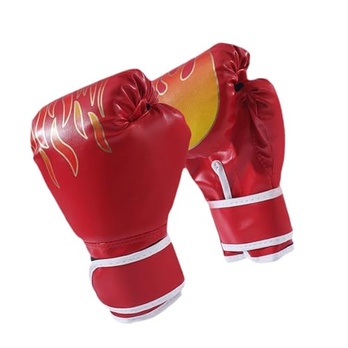 Harilla Box Handschuhe Sparring Handschuhe Kampf Handschuhe Handschuhe Training Handschuhe für Karate Kampf MMA Pad Sparring, Rot für Kinder von Harilla