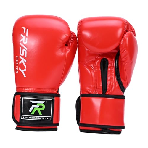 Harilla Boxhandschuhe, Boxsackhandschuhe, Training, Bequeme Übungs-Sparring-Handschuhe für Taekwondo, Karate, Kampfsport-Workout, rot 12OZ von Harilla