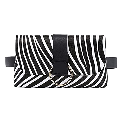 Harilla Damen Bauchtasche mit abnehmbarem Gürtel Fashion Gürteltaschen - Zebra-Streifen von Harilla