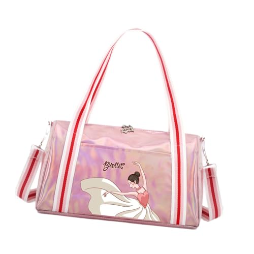 Harilla Damen Tanz- und Balletttasche, Reisetasche, tragbare Erwachsenengröße, Mehrzweck-Übernachtungstasche, Weekender-Tasche für die Nacht, Rosa Harilla Damen Tanz- und Balletttasche, Reisetasche, tragbare Erwachsenengröße, Mehrzweck-Übernachtungstasche, Weekender-Tasche für die Nacht, Rosa von Harilla