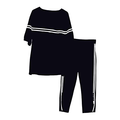 Harilla Damen Zweiteiliges Set Sportanzug Bequeme Fitnesskleidung Freizeitmode Jogginganzug für Büro und Urlaub, Schwarz, M Harilla Damen Zweiteiliges Set Sportanzug Bequeme Fitnesskleidung Freizeitmode Jogginganzug für Büro und Urlaub, Schwarz, M von Harilla