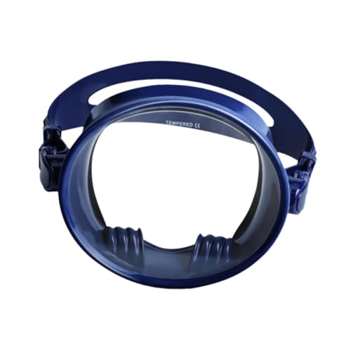 Harilla Einzellinsen-Tauchmaske, ovale Schwimmmaske, professionelle, auslaufsichere, weitsichtige Taucherbrille, Schwimmbrille für Unterwasser, Dunkelblau Harilla Einzellinsen-Tauchmaske, ovale Schwimmmaske, professionelle, auslaufsichere, weitsichtige Taucherbrille, Schwimmbrille für Unterwasser, Dunkelblau von Harilla